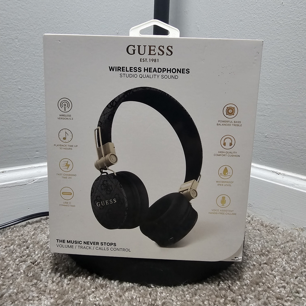 Guess Wireless Headphones - Black and Gold
